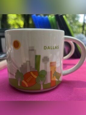 Starbucks , Dallas , YOU ARE HERE Ceramic 16 Oz mug, no box